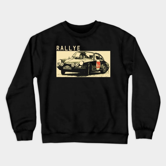 classic rally car Crewneck Sweatshirt by retroracing